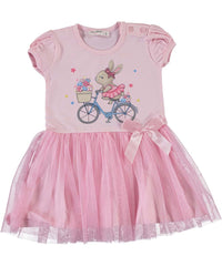 Rochita Iepurasul Betsy, volane tulle, roz