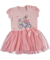 Rochita Iepurasul Betsy, volane tulle, somon