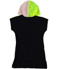 Tunica cu gluga, Fashion, bumbac moale, negru