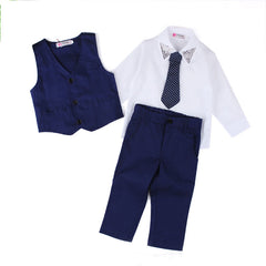 Costum elegant cu vesta Jade, bumbac, baieti