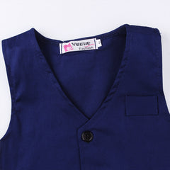 Costum elegant cu vesta Jade, bumbac, baieti