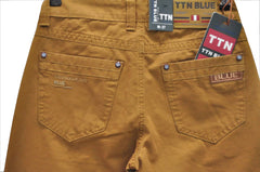 Blugi adolescenti, Denim original, bej- mustar