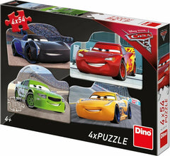 Puzzle 4 in 1 - Cars 3 (4 x 54 piese)