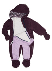 Combinezon iarna bebelusi fete, violet, Baby nursery