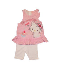 Rochita si Pantaloni, Set 2 piese, bumbac, Charmmy Kitty