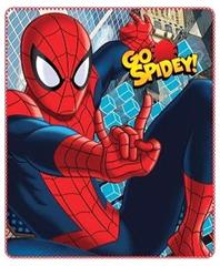 Paturica copii, polar, Spiderman, 120x140 cm