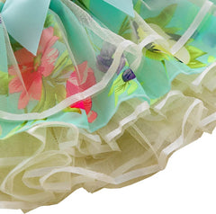 Fusta eleganta multicolora, Lili, tul, bumbac, fete