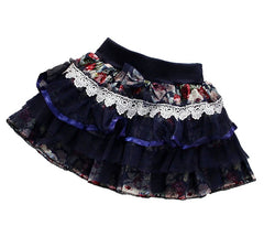 Fusta eleganta neagra, Sia, dantela, tul, bumbac, fete