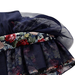 Fusta eleganta neagra, Sia, dantela, tul, bumbac, fete