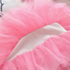 Rochita Hello Kitty, volane tulle, roz