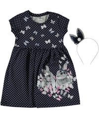 Rochita casual de vara, Blue, bumbac, bleumarin