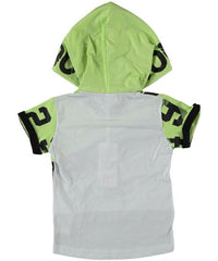 Tricou cu gluga, Beneti, baieti, bumbac, verde