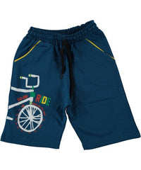 Pantaloni scurti baieti Bike, bumbac, albastru