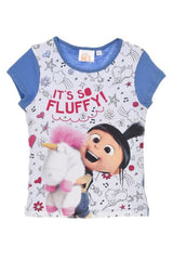 Tricou bumbac, fete, Agnes, Minions, multicolor