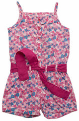 Salopeta cu pantaloni scurti Mimi, bumbac, fete