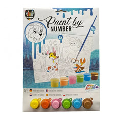 Set pictura pe numere - Catelusi & lumea acvatica