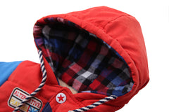 Geaca iarna imblanita Superhero multicolor, baieti