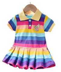 Rochita subtire de vara polo Happy, bumbac, multicolor