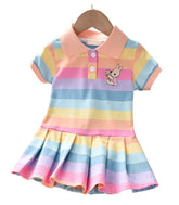 Rochita subtire de vara polo Happy, bumbac, multicolor pal