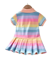 Rochita subtire de vara polo Happy, bumbac, multicolor pal