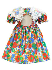 Rochita eleganta Carolina, bumbac, multicolor