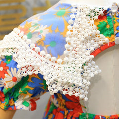 Rochita eleganta Carolina, bumbac, multicolor