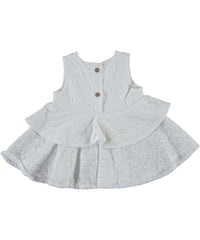 Rochita de vara, Anglaise, bumbac, alb