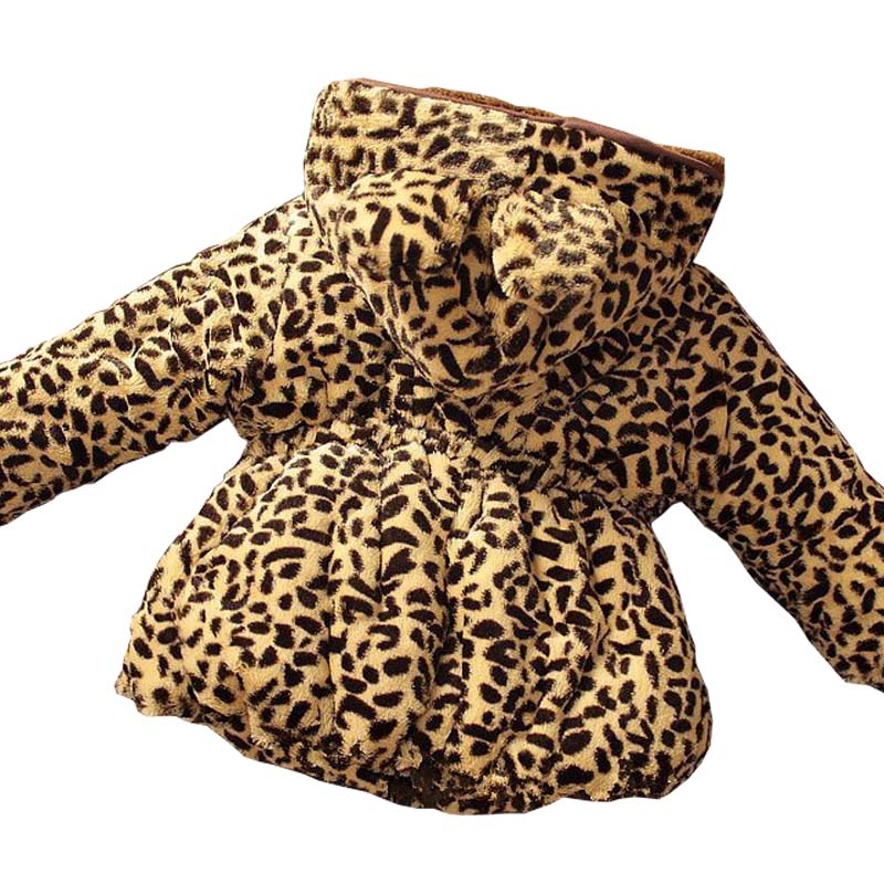 Paltonas gros blanita Animal Print, fete