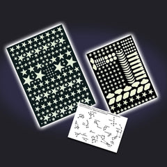 Set 350 abtibilduri reflectorizante - Stele