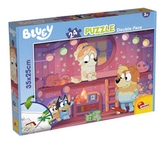 Puzzle de colorat - Bluey si ora de povesti (24 piese)