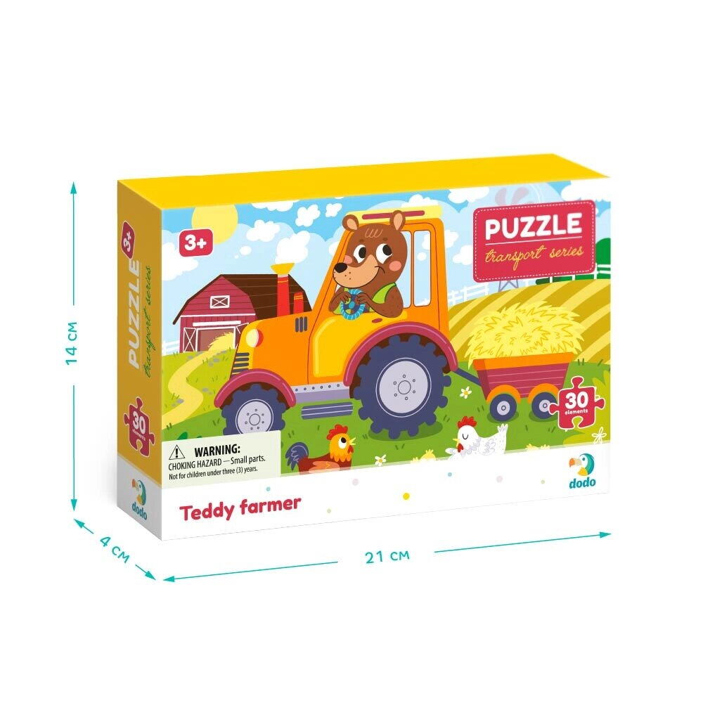 Puzzle - Ursuletul la ferma (30 piese)