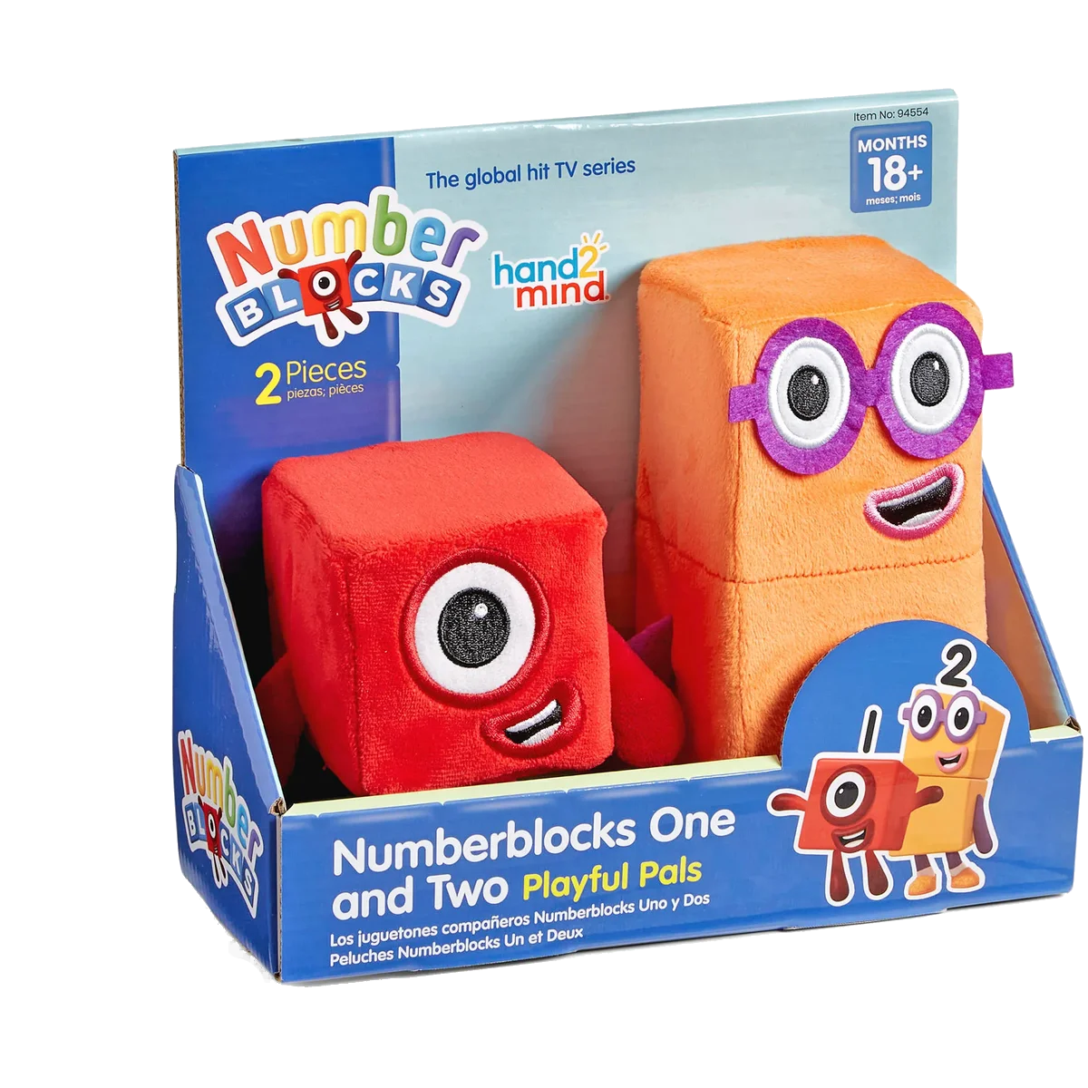 Set mascote din plus Numberblocks - Unu & Doi