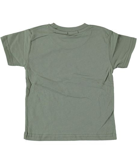 Tricou bumbac, Girafa, baieti, verde olive