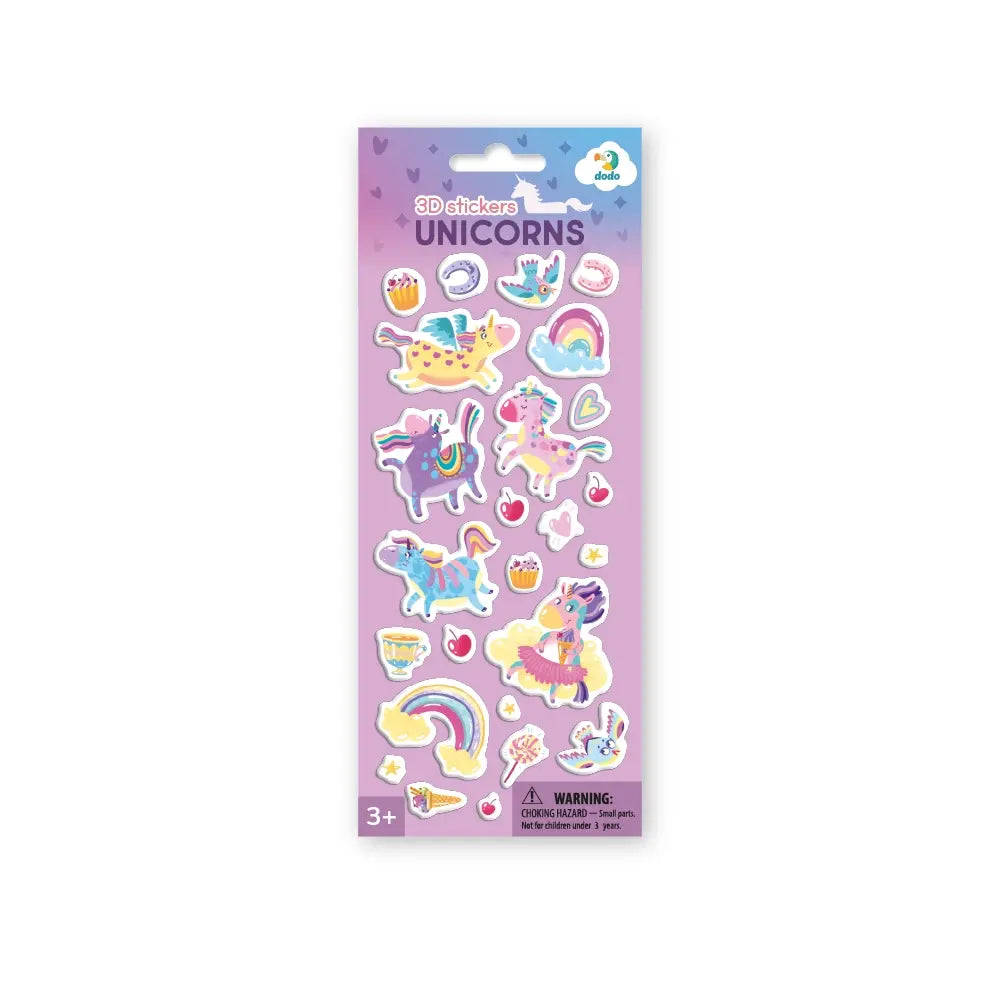 Set abtibilduri 3D - Unicorni