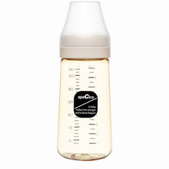 Biberon anticolici premium cu tetina S, galben (260 ml)
