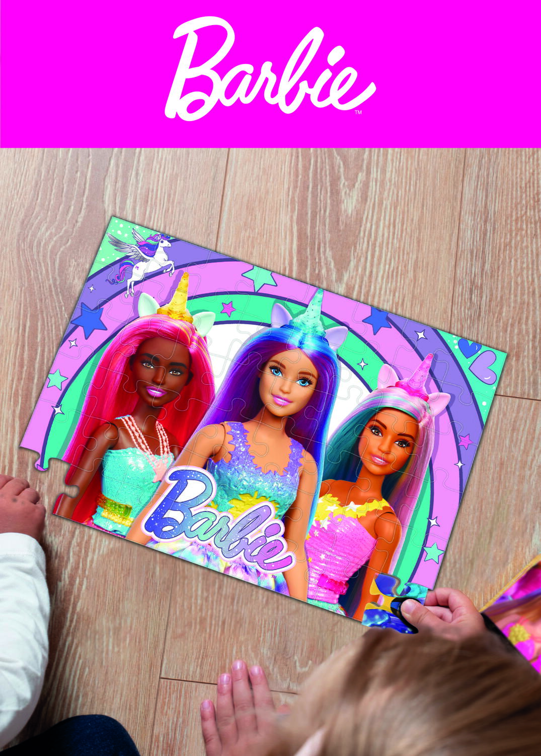 Puzzle - Barbie si magia unicornului (48 piese)