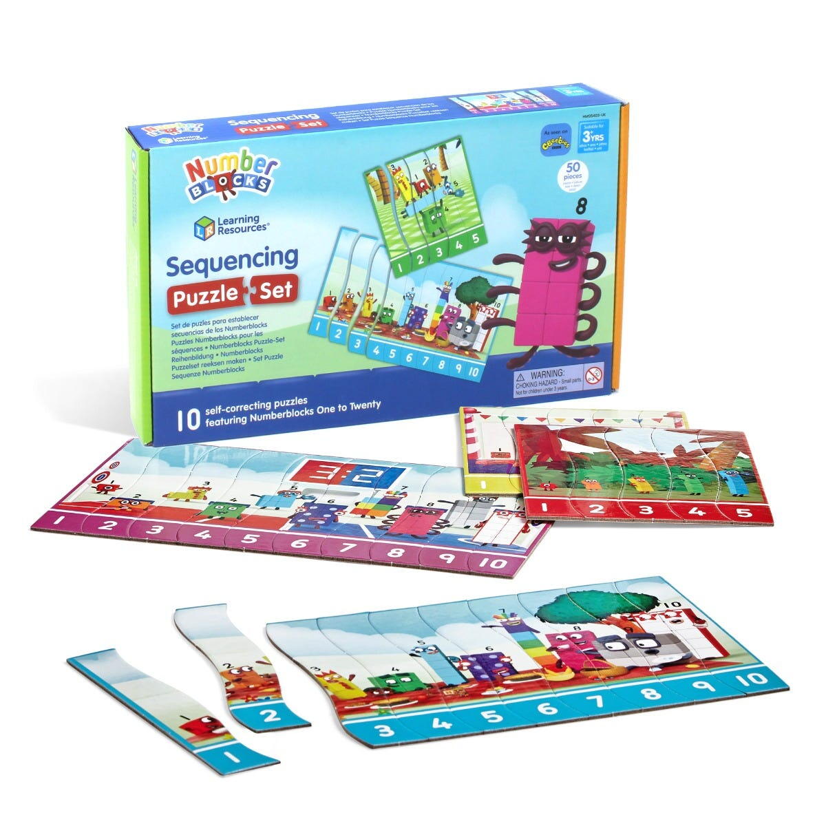 Puzzle - Exersam numaratul de la 1 -20 - Numberblocks