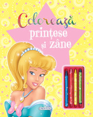 Coloreaza printese si zane