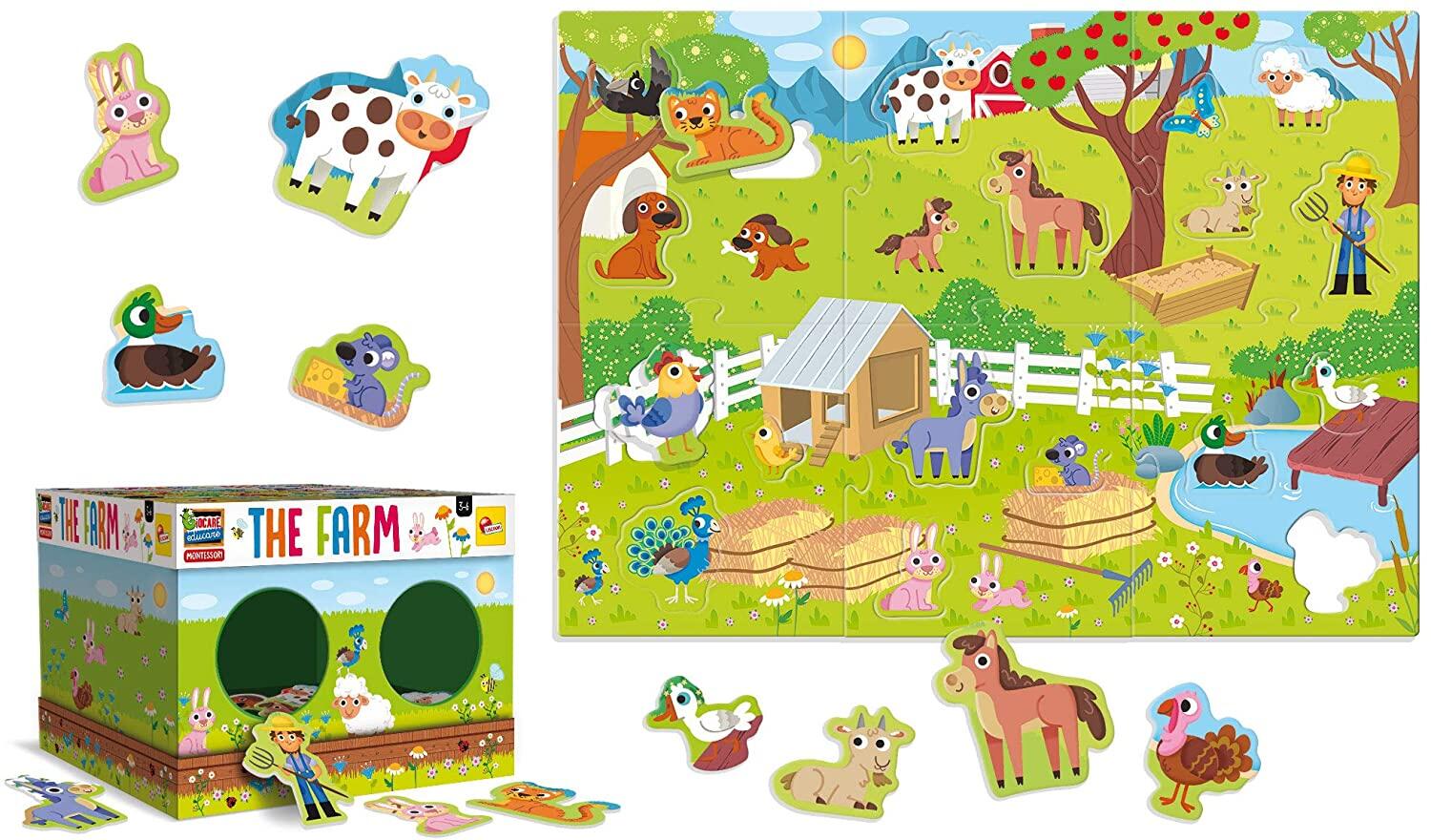 Joc tactil Montessori -  Ferma