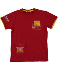 Tricou baieti, System Error, bumbac, rosu