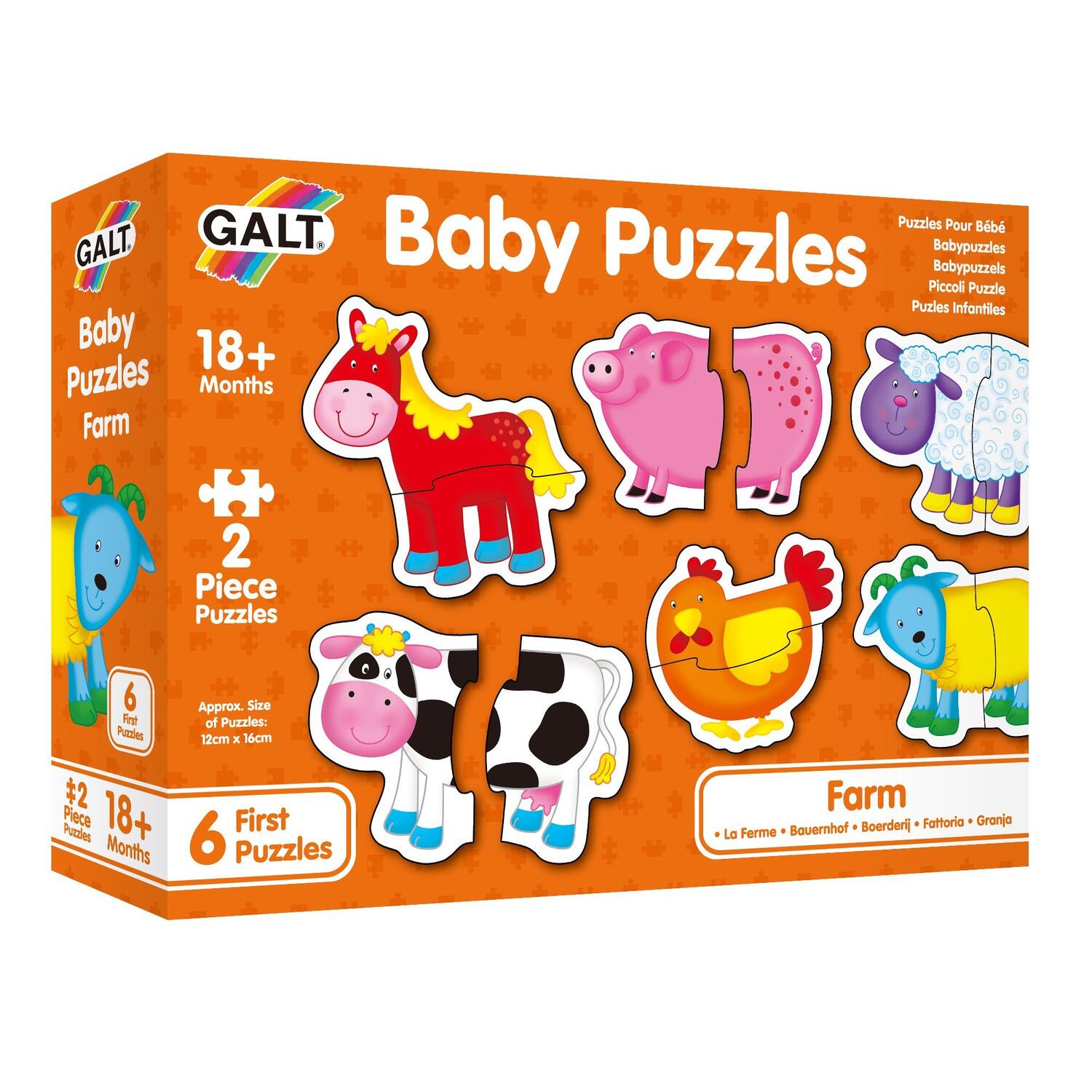 Baby Puzzle: Ferma (2 piese)