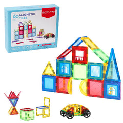 Set de constructie magnetic 3D - 60 piese