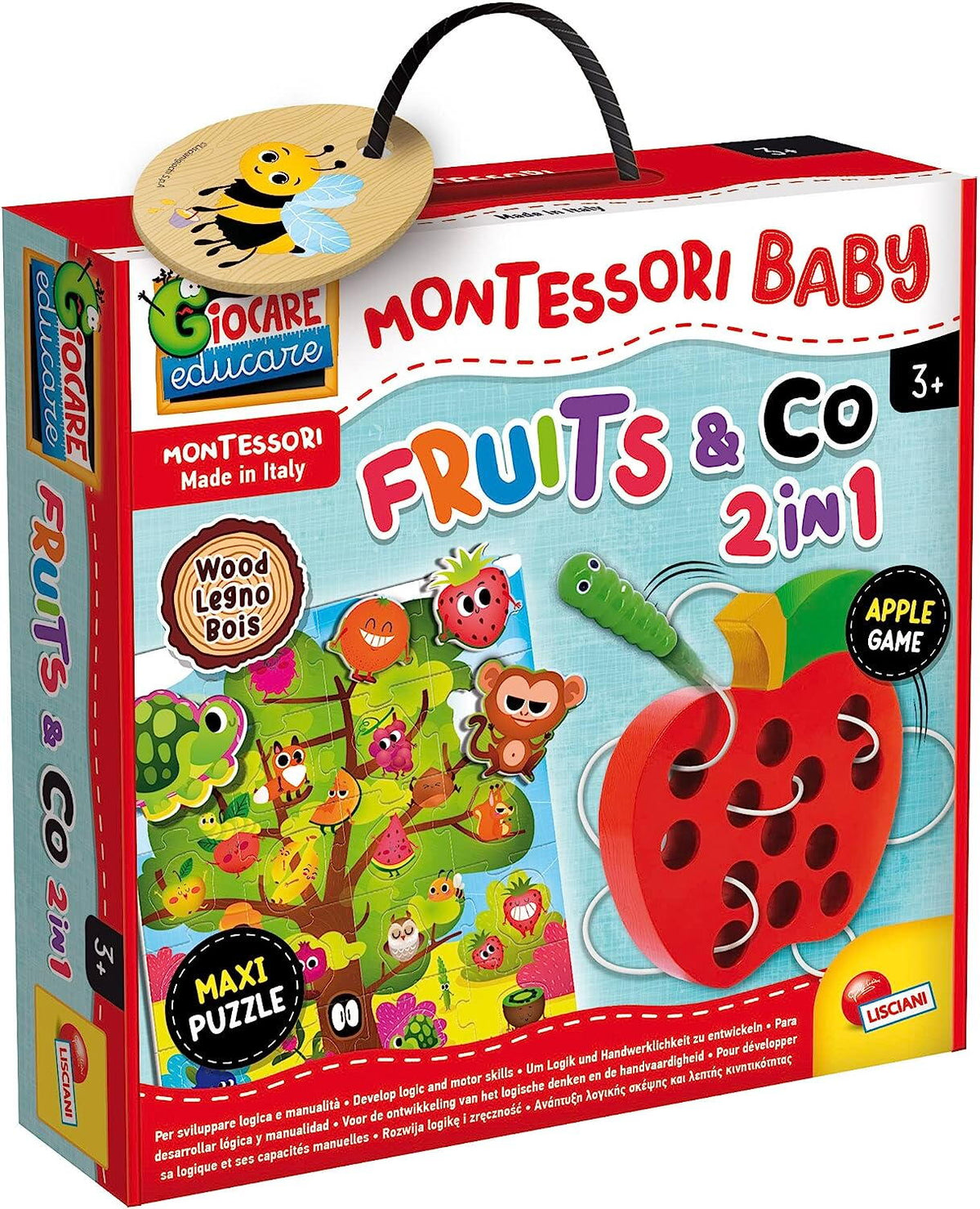 Joc Montessori 2 in 1 - Fructe