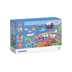 Puzzle - Descoperim vehiculele (18 piese)